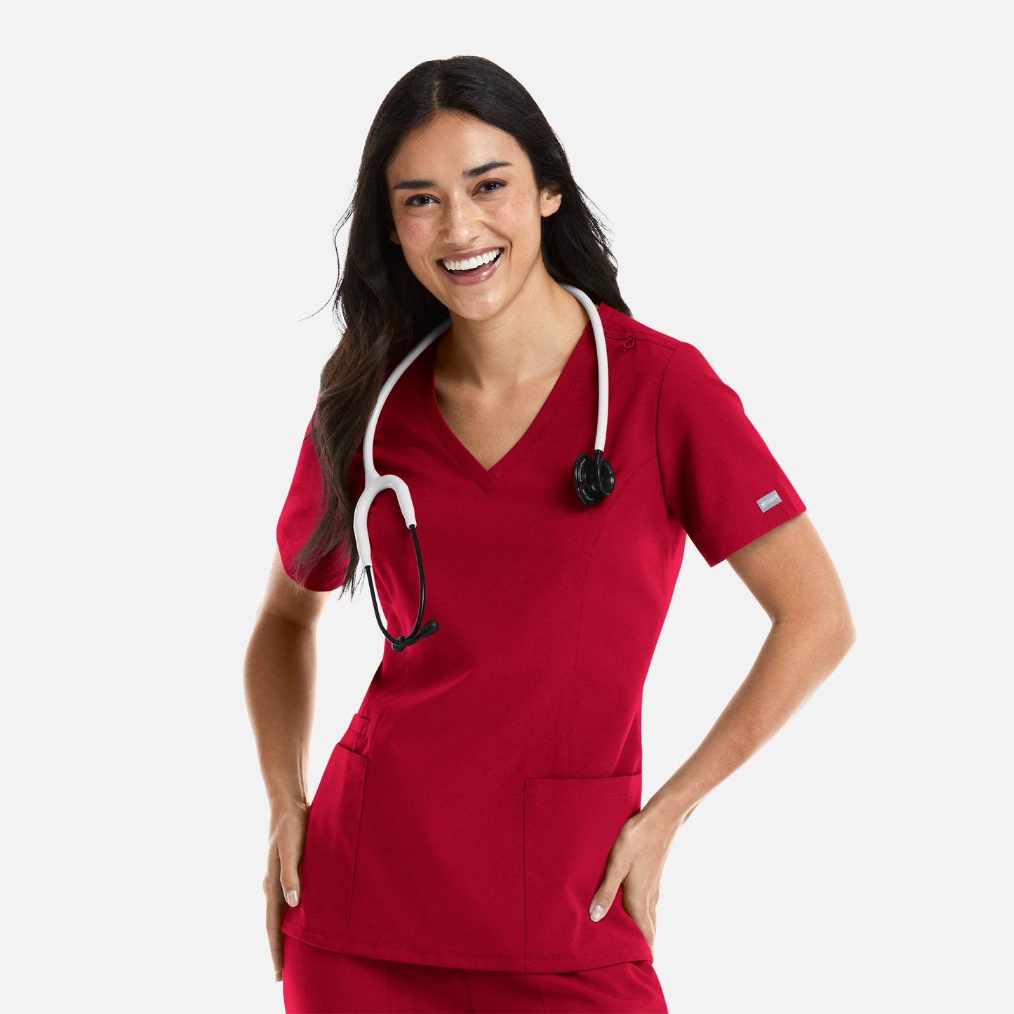 MAEVN WOMEN’S MOCK WRAP TOP 5002 (CORE COLORS)