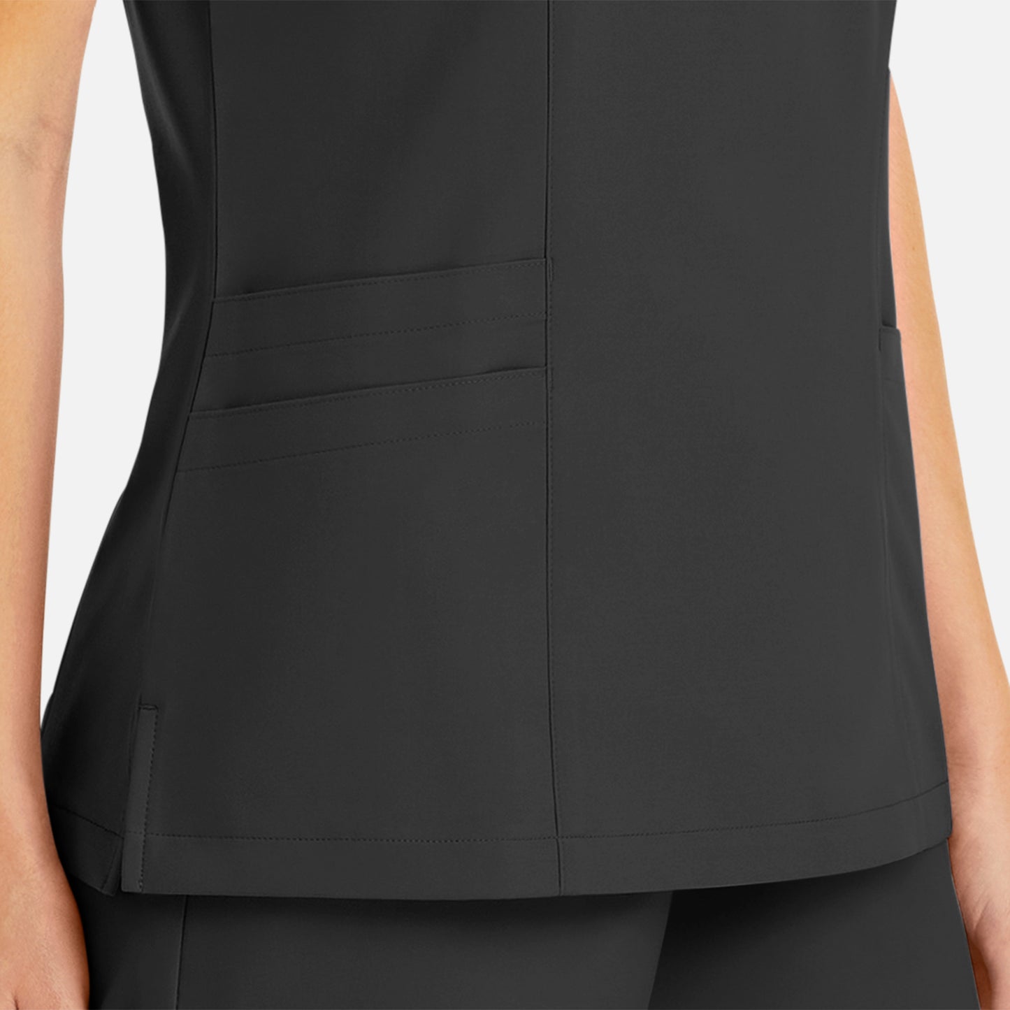 MAEVN WOMEN’S MOCK WRAP TOP 5002 (CORE COLORS)