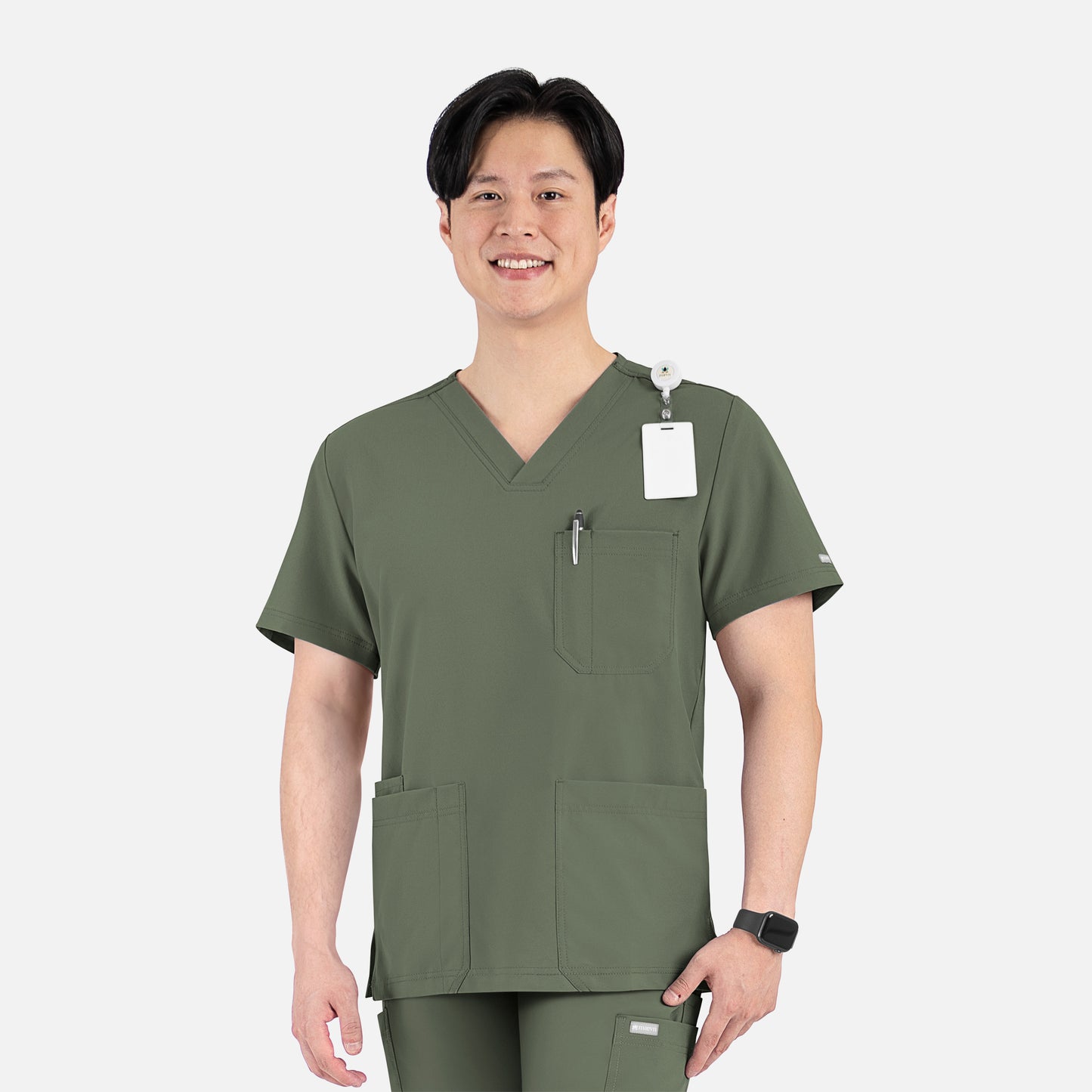 MAEVN MEN’S 4 POCKET V-NECK TOP 5802 (FALL COLORS)