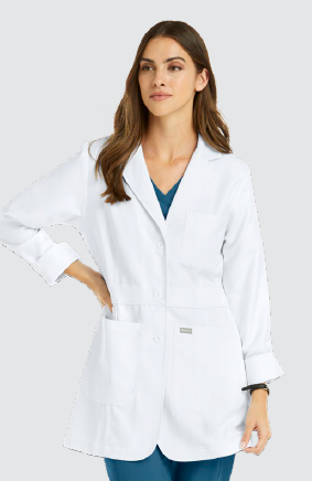 MAEVN WOMEN’S MID LENGTH LAB COAT 32INCH 5072