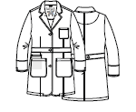 MAEVN WOMEN’S MID LENGTH LAB COAT 32INCH 5072