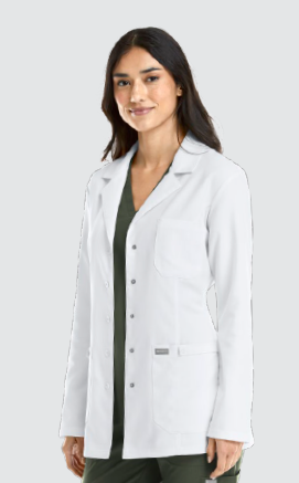 MAEVN WOMEN’S SNAP CONSULTATION LAB COAT 28.5INCH 5973